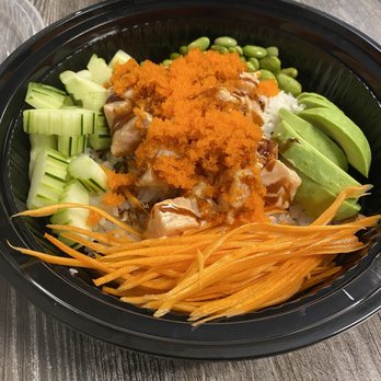 Bee’s Boba - Salmon poke bowl - Bubble Tea Near Me - Clearwater, Florida