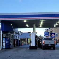 Marathon Gas Stations - Side view of the station at the intersection of the Parkway & Ski Mtn Rd.