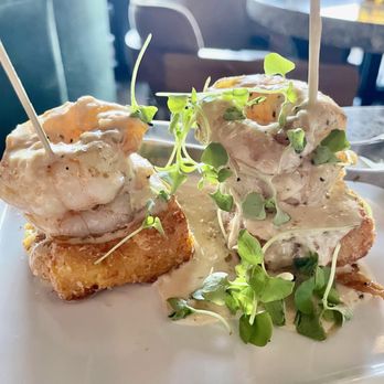 Wooden Paddle - Polenta Shrimp Pops - Pizza Near Me - La Grange, Illinois Wooden Paddle - Polenta Shrimp Pops - Pizza Near Me - La Grange, Illinois