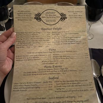 Chef Vola's - Menu - Italian Near Me - Atlantic City, New Jersey