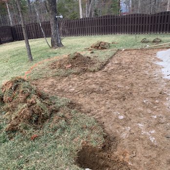 Solis Landscaping - Prepping the backyard for a fire pit patio extension - Landscaping Near Me Solis Landscaping - Prepping the backyard for a fire pit patio extension - Landscaping Near Me