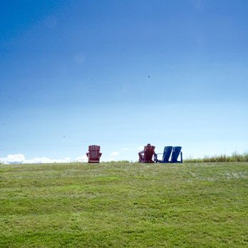 Vermont Teddy Bear - On the hill outside - what a view - Toy Stores Near Me - Shelburne, Vermont