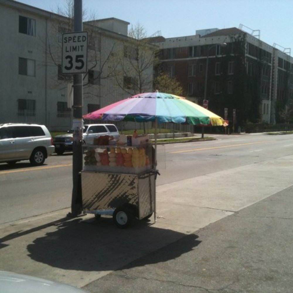 Fruit Stand - a fruit cart on the side of the road - Fruits & Veggies Near Me - Los Angeles, California