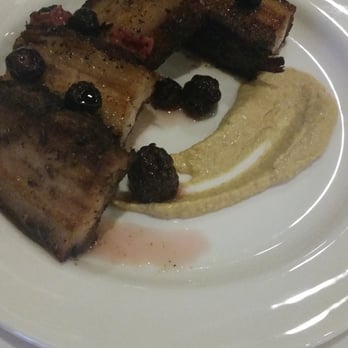 Krush - Pork belly small plate. Wow. Looks and taste really good. - American Near Me - Bakersfield, California Krush - Pork belly small plate. Wow. Looks and taste really good. - American Near Me - Bakersfield, California