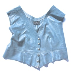 Leather Waves - Short Short Lambskin Vest 2014