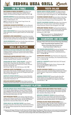 Menu photo 2 Sedona Mesa Grill Ithaca, NY Menu photo 2 Sedona Mesa Grill Ithaca, NY