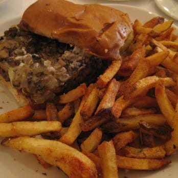 Big Jones - house ground beef burger with cajun fries - Southern Near Me - Chicago, Illinois