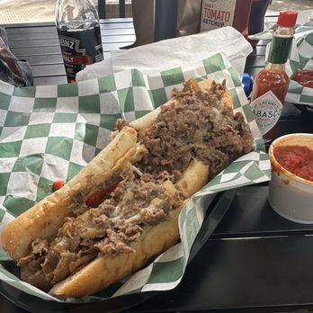 Rick's Cheesesteak Shop - Italian cheesesteak Italian Hoagie (D) Fries (D) - Cheesesteaks Near Me - Williamsburg, Virginia
