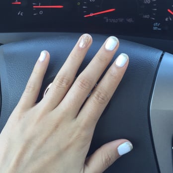 Nail Gallery - Gel French tip(ish) nails. She made a miracle happen with short nails! - Nail Salons Near Me - Suwanee, Georgia Nail Gallery - Gel French tip(ish) nails. She made a miracle happen with short nails! - Nail Salons Near Me - Suwanee, Georgia