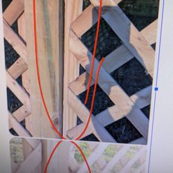 Natural Landscapes & Designs - The lattice is always cut different and some pieces are far from the posts whereas others are hanging over the posts