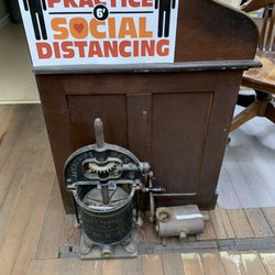 Bosworth & Son - 11/12/2022:  Interesting contraption from years gone by askew with 2019 Pandemic . . .