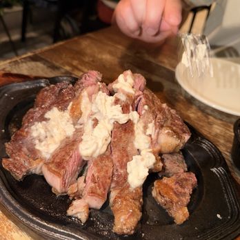 Aloha Steak House - Ribeye with house butter sauce - Steakhouses Near Me - Honolulu, Hawaii