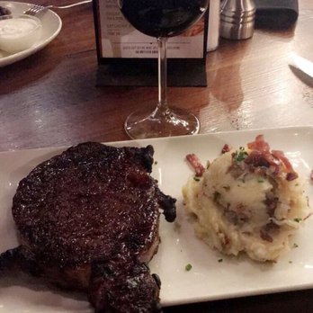 Del Frisco's Grille - Ribeye... such a beauty and very tasteful. Perfectly cooked as requested - Steakhouses Near Me - Plano, Texas