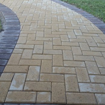 VIP Landscaping - Nice sidewalk with pavers. - Landscaping Near Me - Sugar Land, Texas VIP Landscaping - Nice sidewalk with pavers. - Landscaping Near Me - Sugar Land, Texas