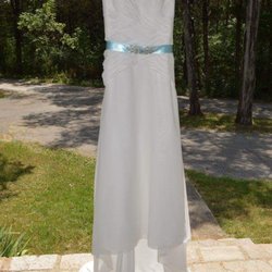Memories Consignment Shop - My dream dress.  Simple yet elegant for a second marriage.