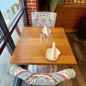 Mantra cafe - One of the two-person tables - Indian Near Me - Denver, Colorado
