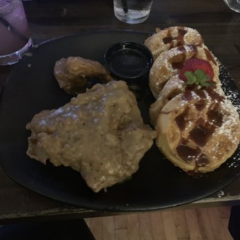 Taste Bar + Kitchen - Smothered Chicken & Waffles - Cocktail Bars Near Me - Houston, Texas Taste Bar + Kitchen - Smothered Chicken & Waffles - Cocktail Bars Near Me - Houston, Texas