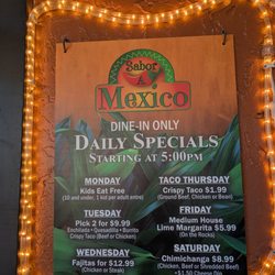 Sabor A Mexico - Daily specials