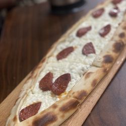 Koftegi - Cheese and Turkish Soujuk Boat