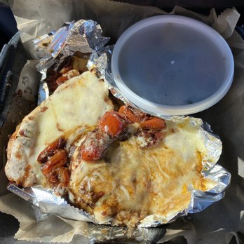 Rudy's Pub & Grill - Smothered Chicken with Veggies on Side - American Near Me - Apex, North Carolina