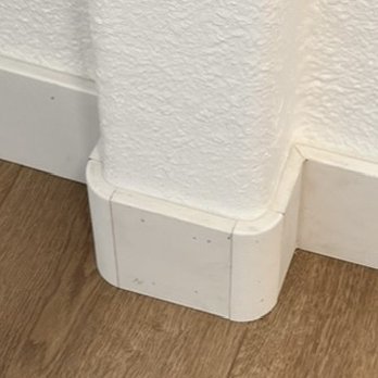 Carpet Corner - New baseboard corners installed correctly! - Carpet Installation Near Me - Mission Viejo, California