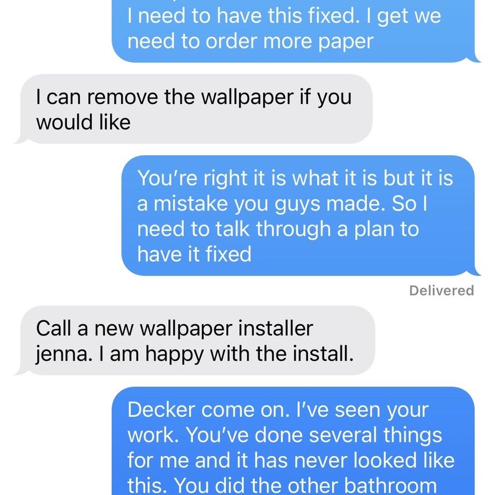 Williams Wallcovering - Text messages - Wallpapering Near Me Williams Wallcovering - Text messages - Wallpapering Near Me