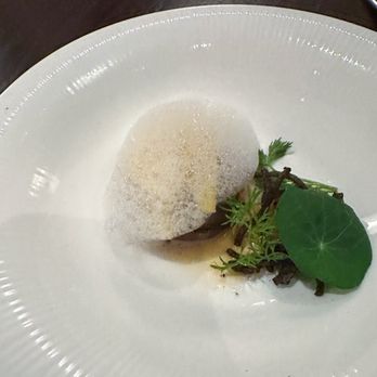 Moon Rabbit - Mango milk chocolate mousse, thai chilis, perilla - Vietnamese Near Me - Washington, DC, District of Columbia