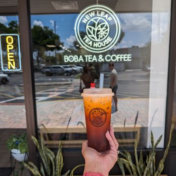 New Leaf Tea House - Thai milk tea with boba $6.50 - Bubble Tea Near Me - Casselberry, Florida New Leaf Tea House - Thai milk tea with boba $6.50 - Bubble Tea Near Me - Casselberry, Florida