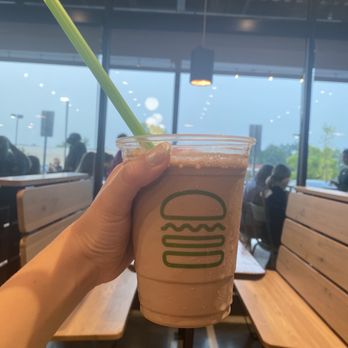 Shake Shack Willow Place - Non Dairy Chocolate Milkshake - Burgers Near Me - Richmond, Virginia Shake Shack Willow Place - Non Dairy Chocolate Milkshake - Burgers Near Me - Richmond, Virginia