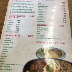 El Taquito De Mar Y Tierra - Menu