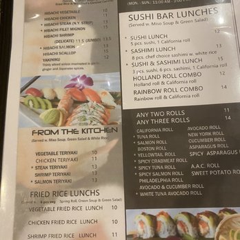 Wild Chef - Menu - lunch specials - Japanese Near Me - Holland, Michigan