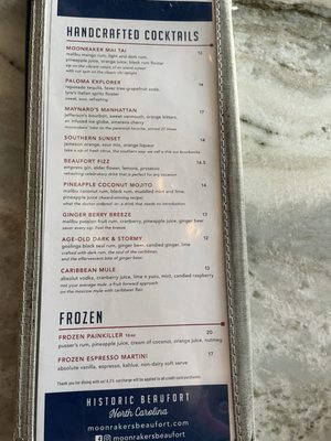 Menu photo 1 Moonrakers Beaufort, NC Menu photo 1 Moonrakers Beaufort, NC