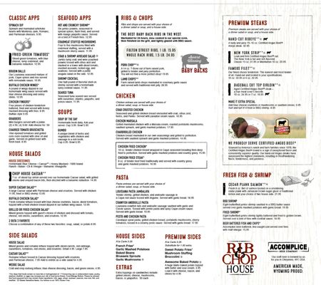 Menu photo 7 Wyoming's Rib and Chop House Casper, WY Menu photo 7 Wyoming's Rib and Chop House Casper, WY