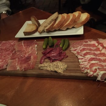 La Bicyclette - Charcuterie plate - soppresata, speck ham, spicy coppa, salami rossa - French Near Me - Carmel, California