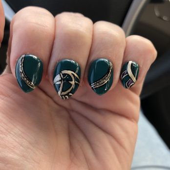Stay Polished Nail Studio - Another close up on Cassies hand painted design. - Nail Salons Near Me - North Palm Beach, Florida Stay Polished Nail Studio - Another close up on Cassies hand painted design. - Nail Salons Near Me - North Palm Beach, Florida