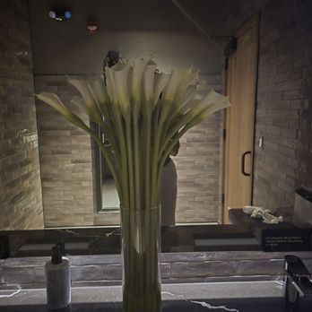 Fogo de Chão - My favorite flowers displayed in the bathroom - Brazilian Near Me - Towson, Maryland Fogo de Chão - My favorite flowers displayed in the bathroom - Brazilian Near Me - Towson, Maryland