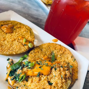 Soule - Fried green tomatoes and Soule punch - Cajun/Creole Near Me - Chicago, Illinois Soule - Fried green tomatoes and Soule punch - Cajun/Creole Near Me - Chicago, Illinois