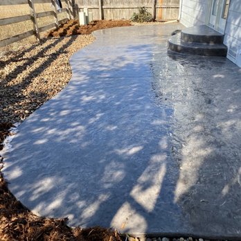 Exquisite Landscape Designs - Stamped textured concrete patio - Landscape Architects or Designers Near Me Exquisite Landscape Designs - Stamped textured concrete patio - Landscape Architects or Designers Near Me