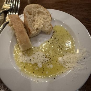 Napoli 3 - Delicious Bread and wonderful Olive Oil and Parmesan Cheese at the table, along with salt and pepper. - Wine Bars Near Me - St Charles, Missouri