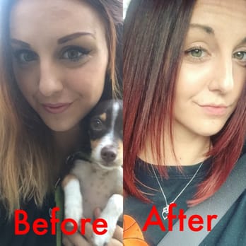 The Perfect Cut - Came in with horribly bleached/damaged hair & somehow Jessica saved it & turned my hair into these silky red locks - Hair Salons Near Me - Oceanside, California The Perfect Cut - Came in with horribly bleached/damaged hair & somehow Jessica saved it & turned my hair into these silky red locks - Hair Salons Near Me - Oceanside, California