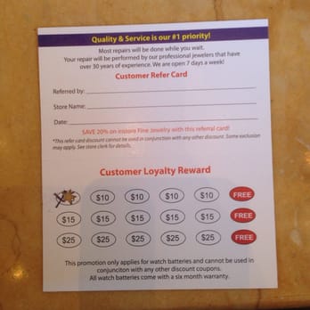 Master Fix Jewelers - Rewards card - Watch Repair Near Me - Campbell, California Master Fix Jewelers - Rewards card - Watch Repair Near Me - Campbell, California
