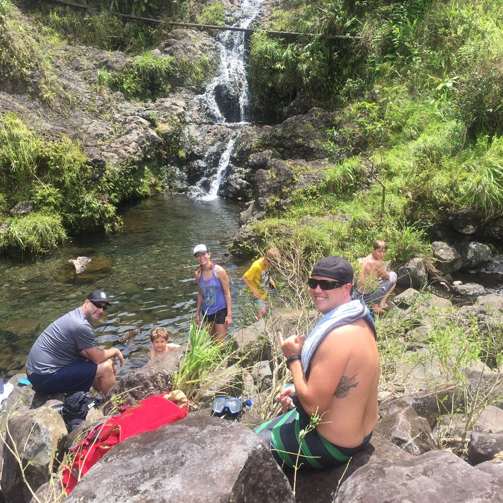 One of the many swimming holes we were taken too. One of the many swimming holes we were taken too.