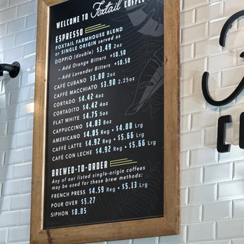 Foxtail Coffee Co. - Ormond Beach - Menu - Coffee Roasteries Near Me - Ormond Beach, Florida