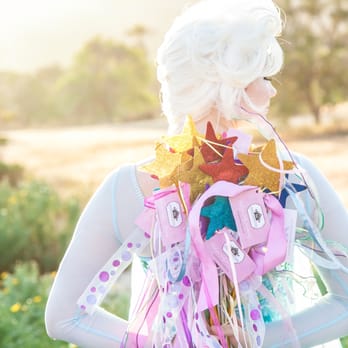 Ever After Princess Events - Our princess with a bouquet of Kindness Wands for children. - Party & Event Planning Near Me