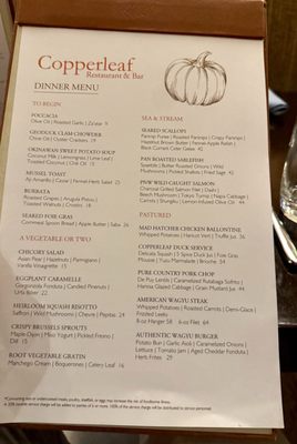 Menu photo 2 Copperleaf Restaurant & Bar SeaTac, WA