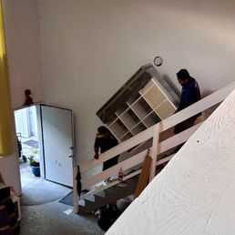 Stairs are no problem for these guys!