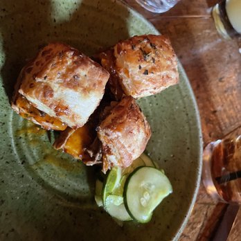 Hunter’s Kitchen & Bar - Brisket slider app with pickles - Bars Near Me - Boston, Massachusetts