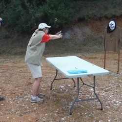 Ridgeback Range and Shooting Supply Company - Training Self Defense techniques  at a local match