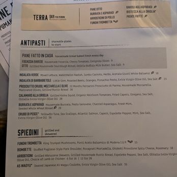 Terra - Antipasta menu - Italian Near Me - Santa Clara, California