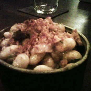 Frances - baked Iacopi butter beans, braised pork trotter & pangrattato - New American Near Me - San Francisco, California